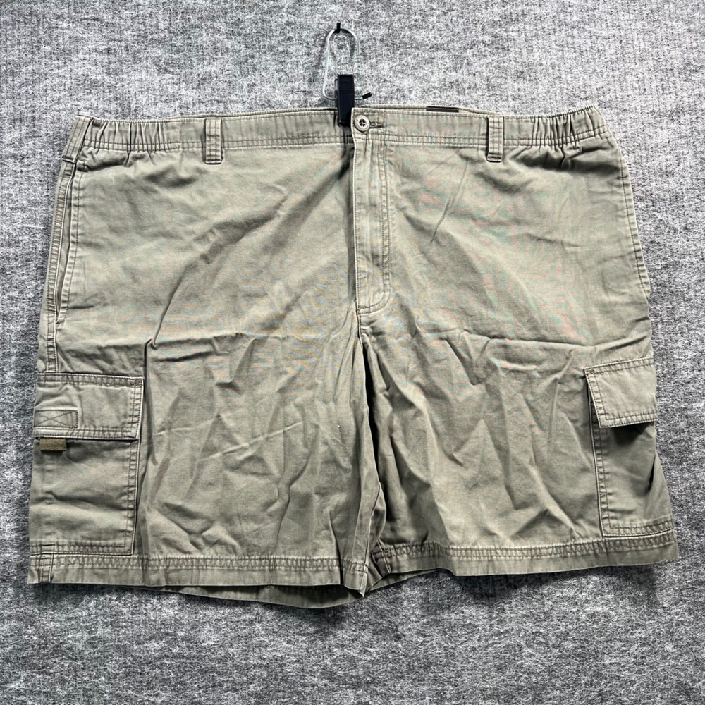 RedHead Mens Size 42 Olive Green Cargo Shorts Elastic Waist Cotton